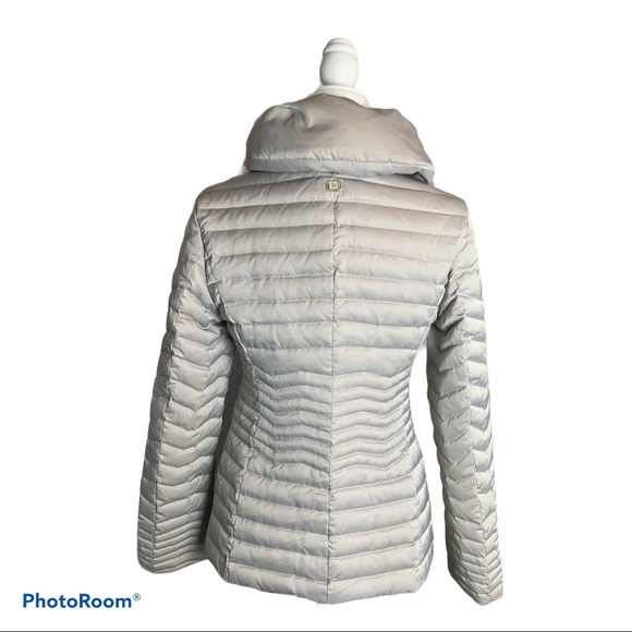 Trussardi Down Puffer Jacket ~ Pearl Beige - Picture 2 of 11